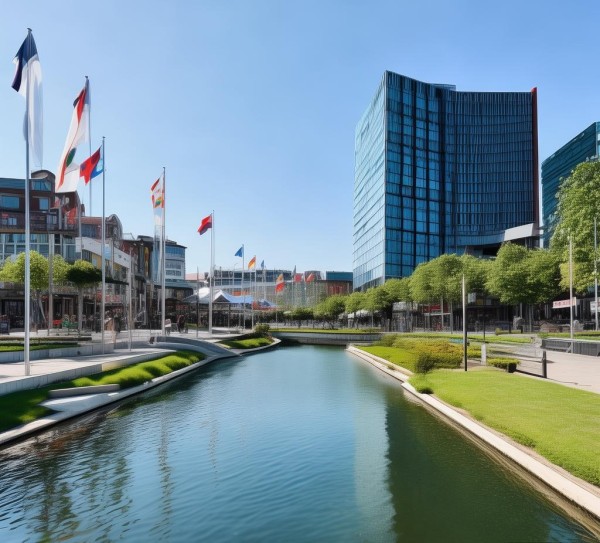 沂山商贸服务园区，新 arrival，优质 location，国际领先服务，周边Everything waiting！