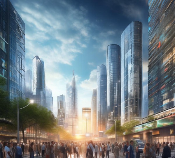 在新闻与机遇并存的商业城市中，未来充满希望