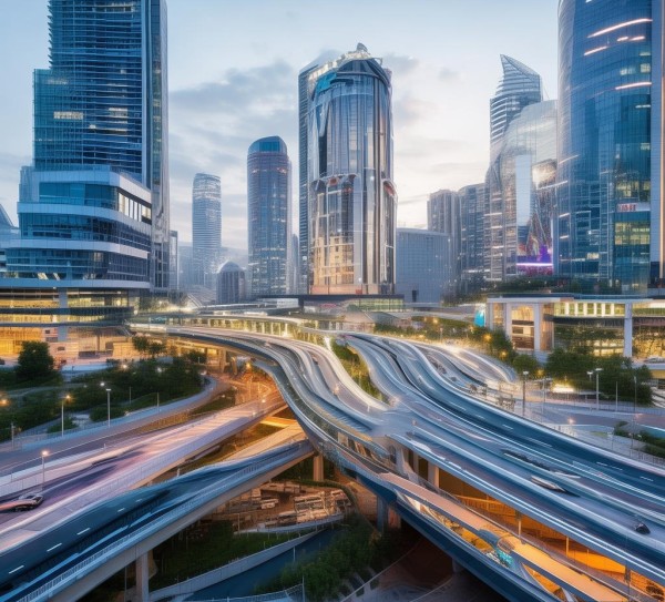 新野国际商贸城，商业区与交通的完美结合，未来发展的博弈与机遇，探索商业与服务领域的未来可能。