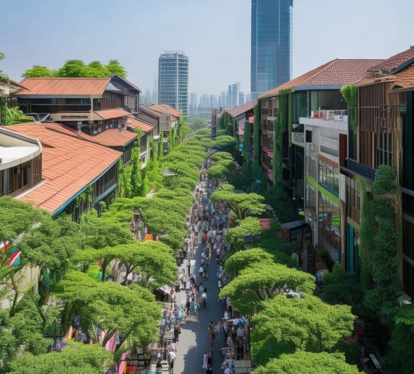 丹山商贸街改造项目，生态与商业的完美结合