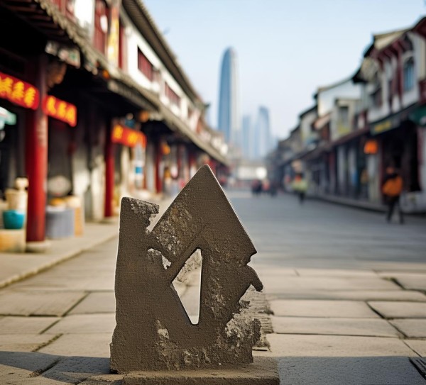 曲阜商贸城南犁铧，千年文明的见证与现代发展