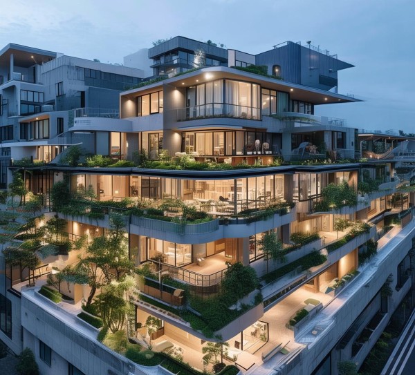 商贸宿舍改造案例图，案例图从地面到空中，贸贸宿舍改造设计与功能优化