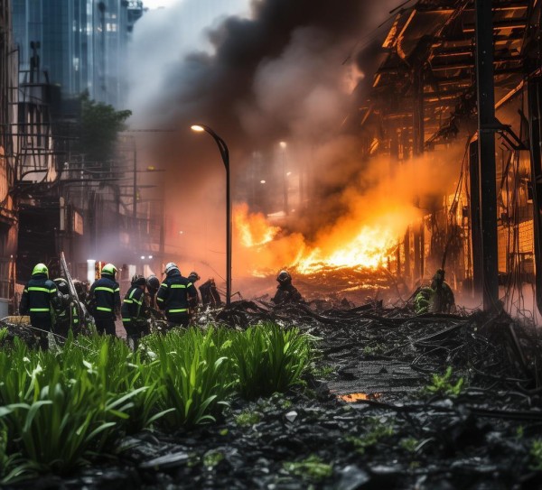 商贸物流城火灾，危机管理与安全，与可持续发展与恢复之路