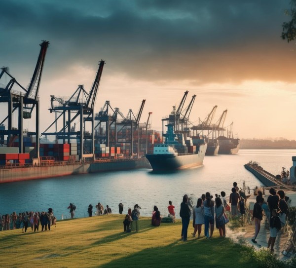 商海繁忙与民生保障