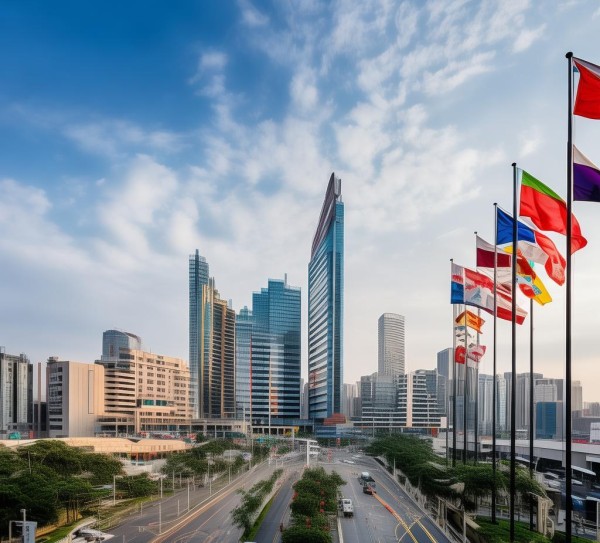 广西壮族自治区柳州市区国际商贸城，全球贸易新中心