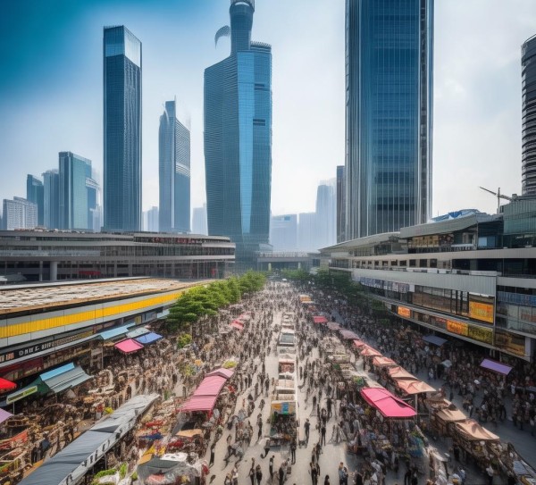 义乌五区商贸城项目，商贸城与经济引擎的融合