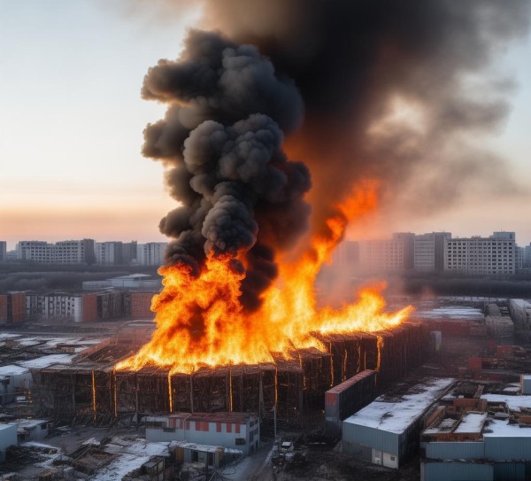 商贸物流城火灾，223年1月15日12:，这场火灾彻底改变了物流行业！