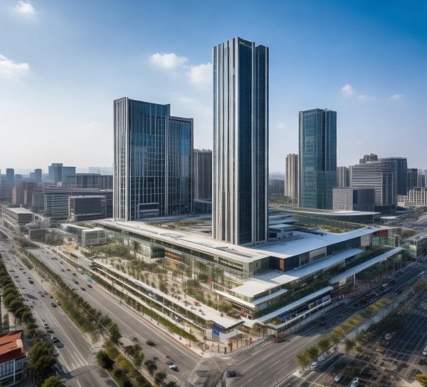 亿丰商贸城，经济发展新引擎，商贸城升级，经济能力提升，成为城市发展新引擎