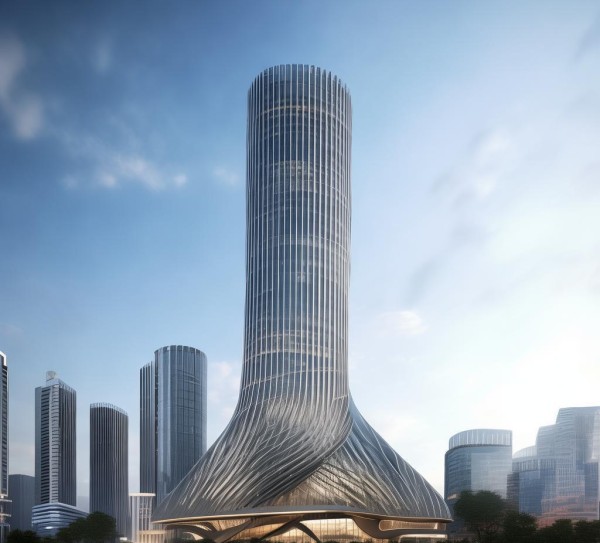 溪霞商贸城项目部，城市新地标，助力城市发展新标杆