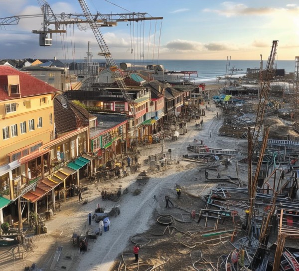 沿海商贸小镇项目进展图,机遇与挑战并存 沿海商贸小镇项目进展图,机遇与挑战并存