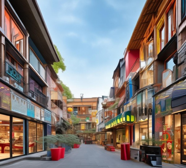 商贸区设计案例图,商业场景中的视觉启示 商贸区设计案例图,商业场景中的视觉启示