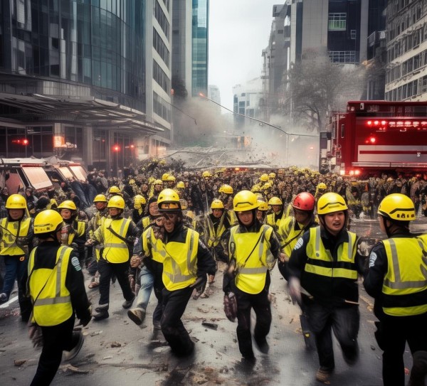 商贸城车祸，紧急救援，保护市民生命财产安全