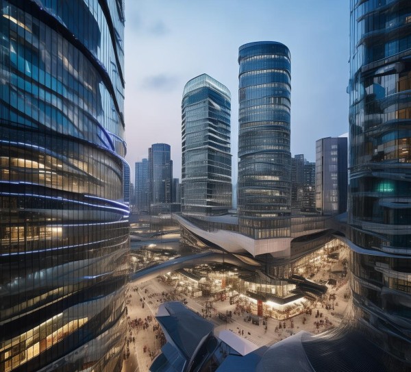 五家渠商贸城,现代建筑的现代演绎 五家渠商贸城,现代建筑的现代演绎