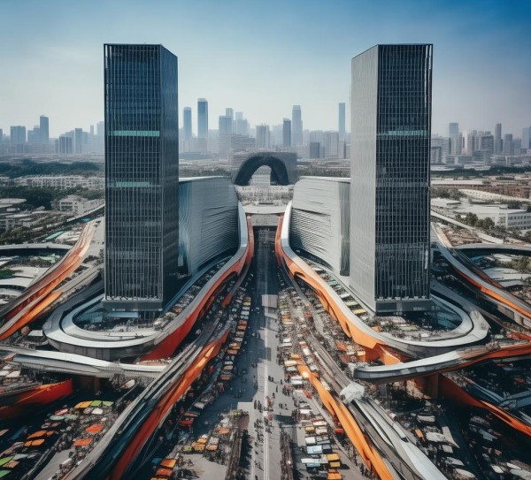 西南商贸城作为连接万州经济的经济枢纽