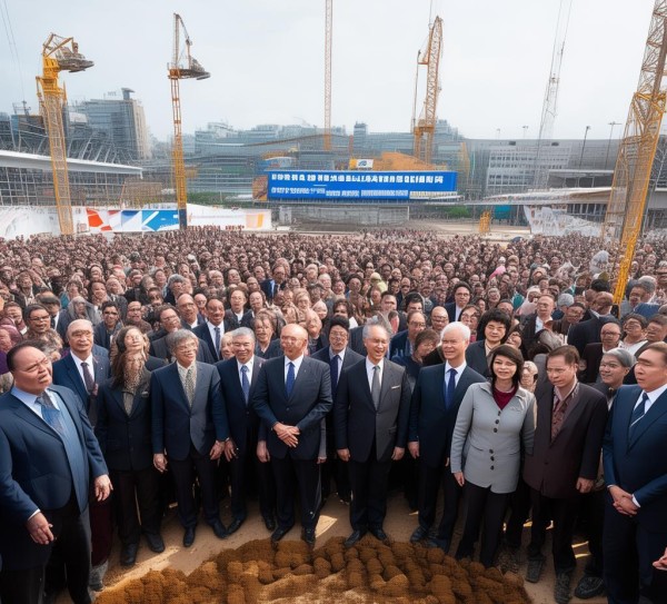 商贸城项目开工仪式,责任与担当的担当 商贸城项目开工仪式,责任与担当的担当