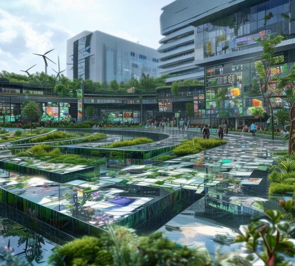 淮滨商贸城，数字赋能与生态平衡的融合之旅，助力 sustainable发展