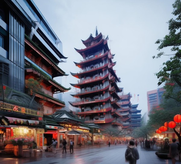 夏津 scandium商贸城  现代与传统交织