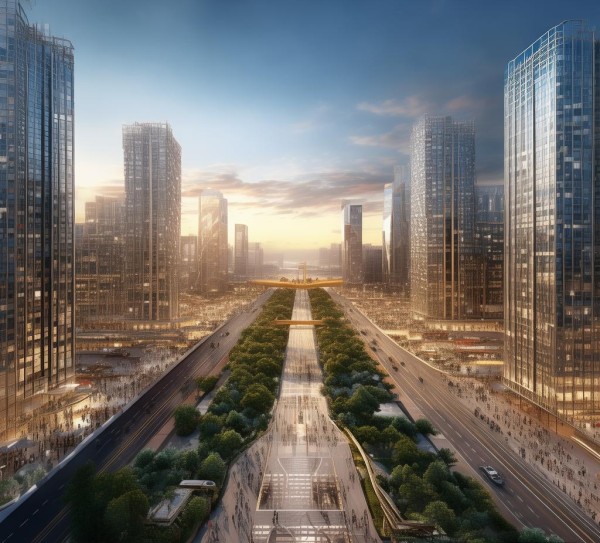 金桥国际商贸城，开放与合作的未来