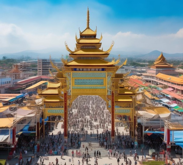 中缅国际商贸城,连接两国经贸中心的黄金窗口 中缅国际商贸城,连接两国经贸中心的黄金窗口