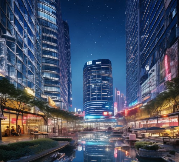 康海商贸城，商业与生活的完美结合，静谧与辉煌的 harmony