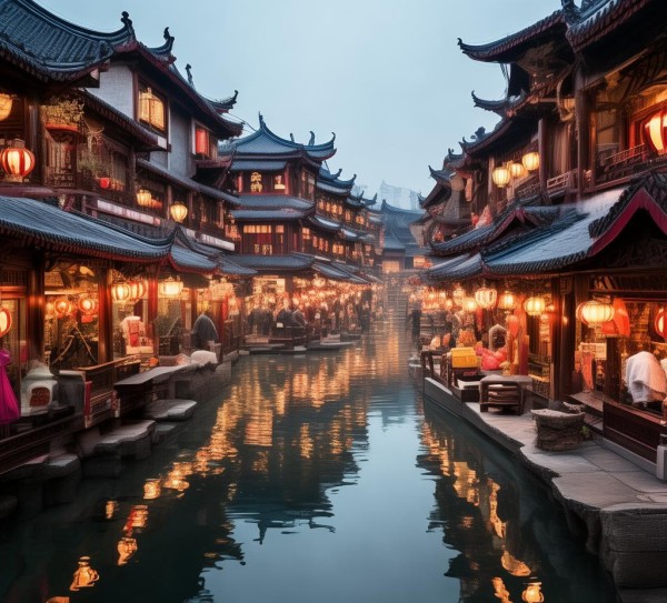 京商商贸城水街,东方商业地标 京商商贸城水街,东方商业地标