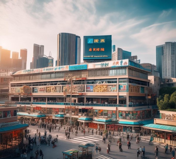 兰海商贸城，城市经济发展的重要窗口