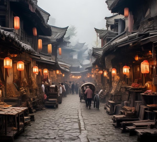 商贸古街,商业与历史的交融 商贸古街,商业与历史的交融