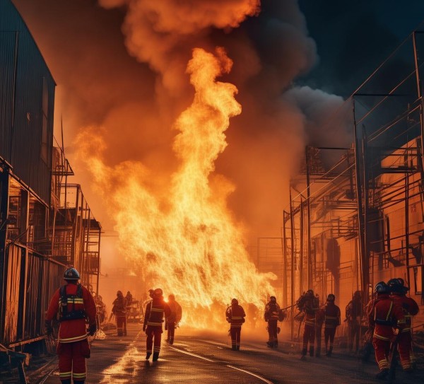物流商贸城发生火灾,消防部门守护城市安全,再添一例 物流商贸城发生火灾,消防部门守护城市安全,再添一例