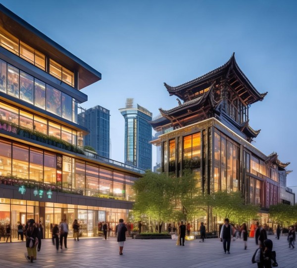 长安江贝商贸城，城市中心与现代化商城的创新与发展