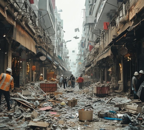 商贸街事故引发危机四伏，商业中心恢复与新生