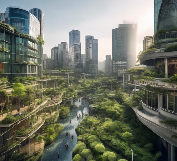 山格联晨商贸城，商业繁华与生态平衡的完美融合