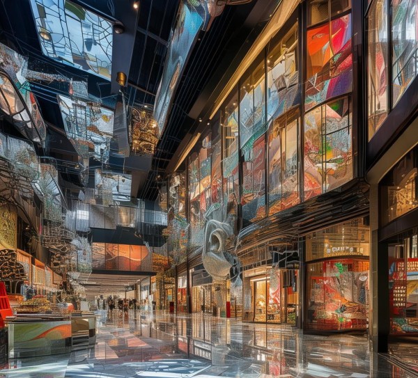义乌商贸城装修案例，让商业与艺术完美融合