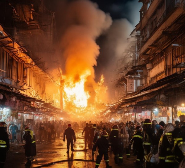 商贸城火灾，小心已至！