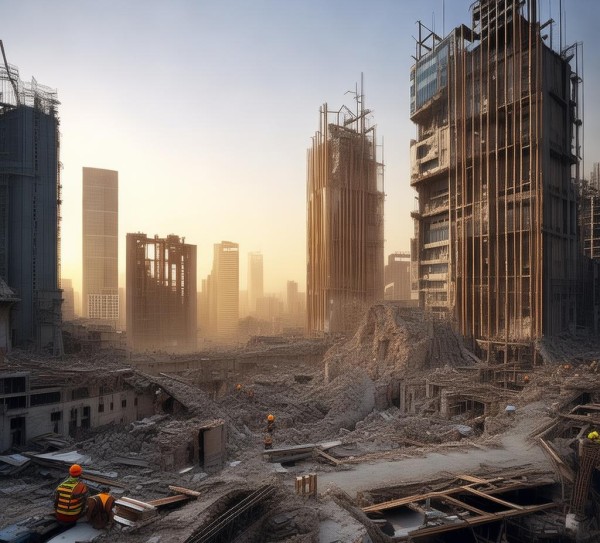 灵川商贸城重建工程，从废墟到重生