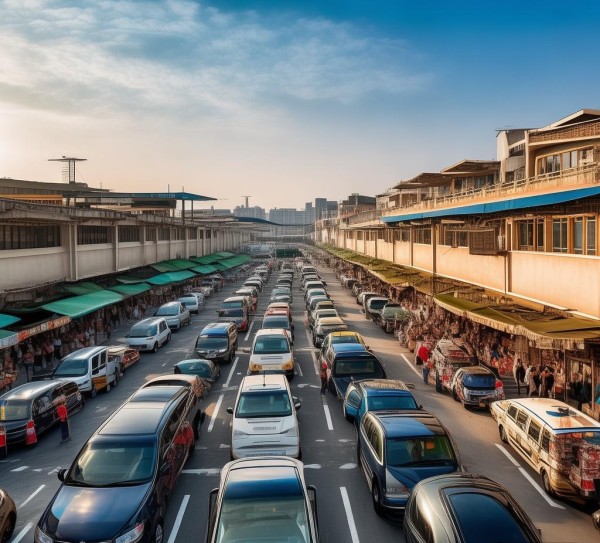 义乌商贸城停车场,经济生活中的重要节点 义乌商贸城停车场,经济生活中的重要节点